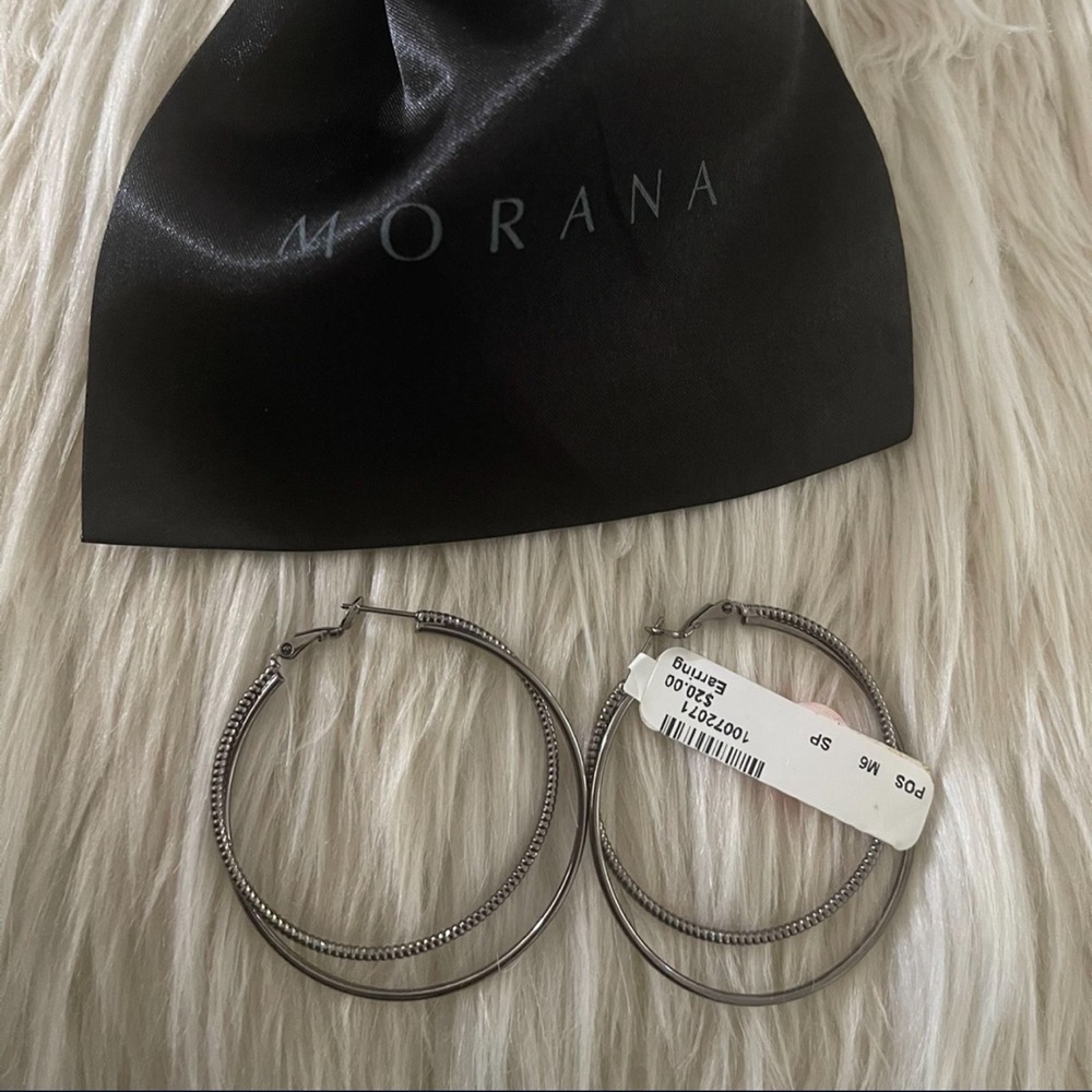 Rhodium Plated Earrings